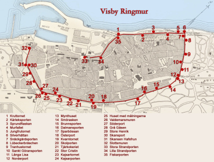 Visby ringmur Gotland